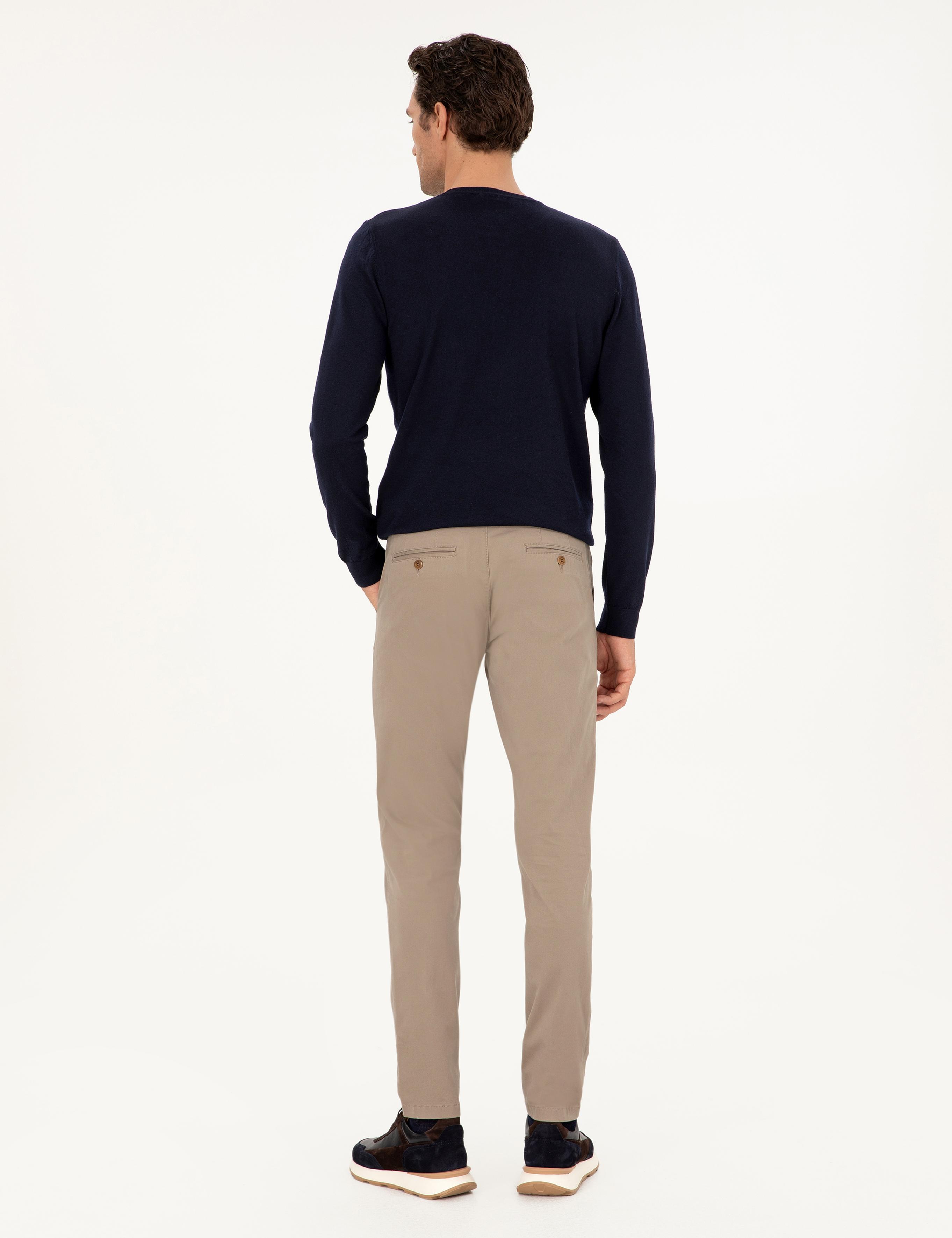 Vizon Slim Fit Pamuk Karışımlı Kanvas Pantolon - 50292446032