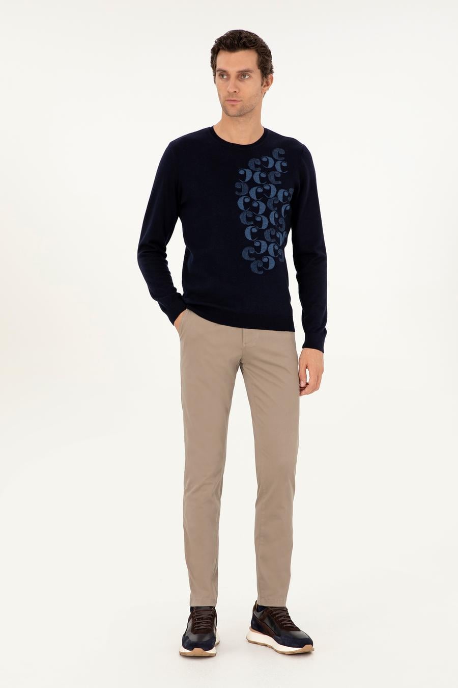 Vizon Slim Fit Pamuk Karışımlı Kanvas Pantolon - 50292446032