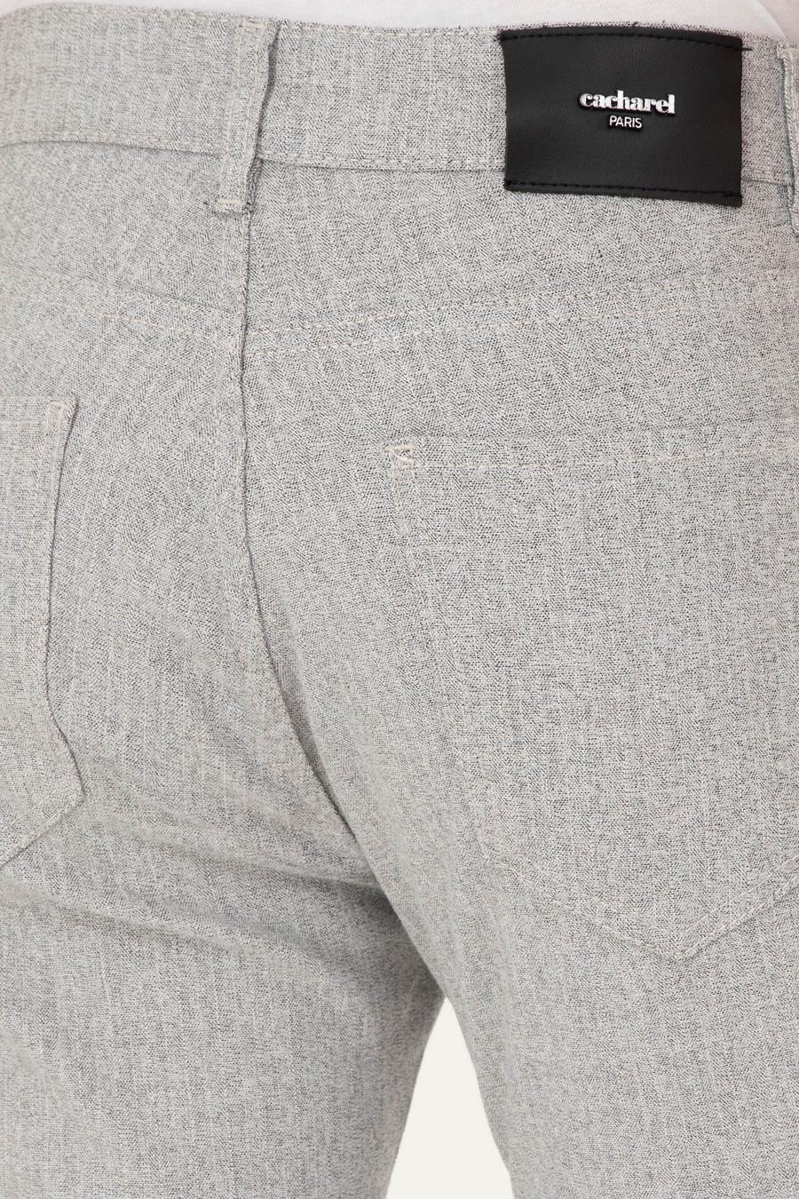 Gri Slim Fit Kanvas Pantolon - 50292435007