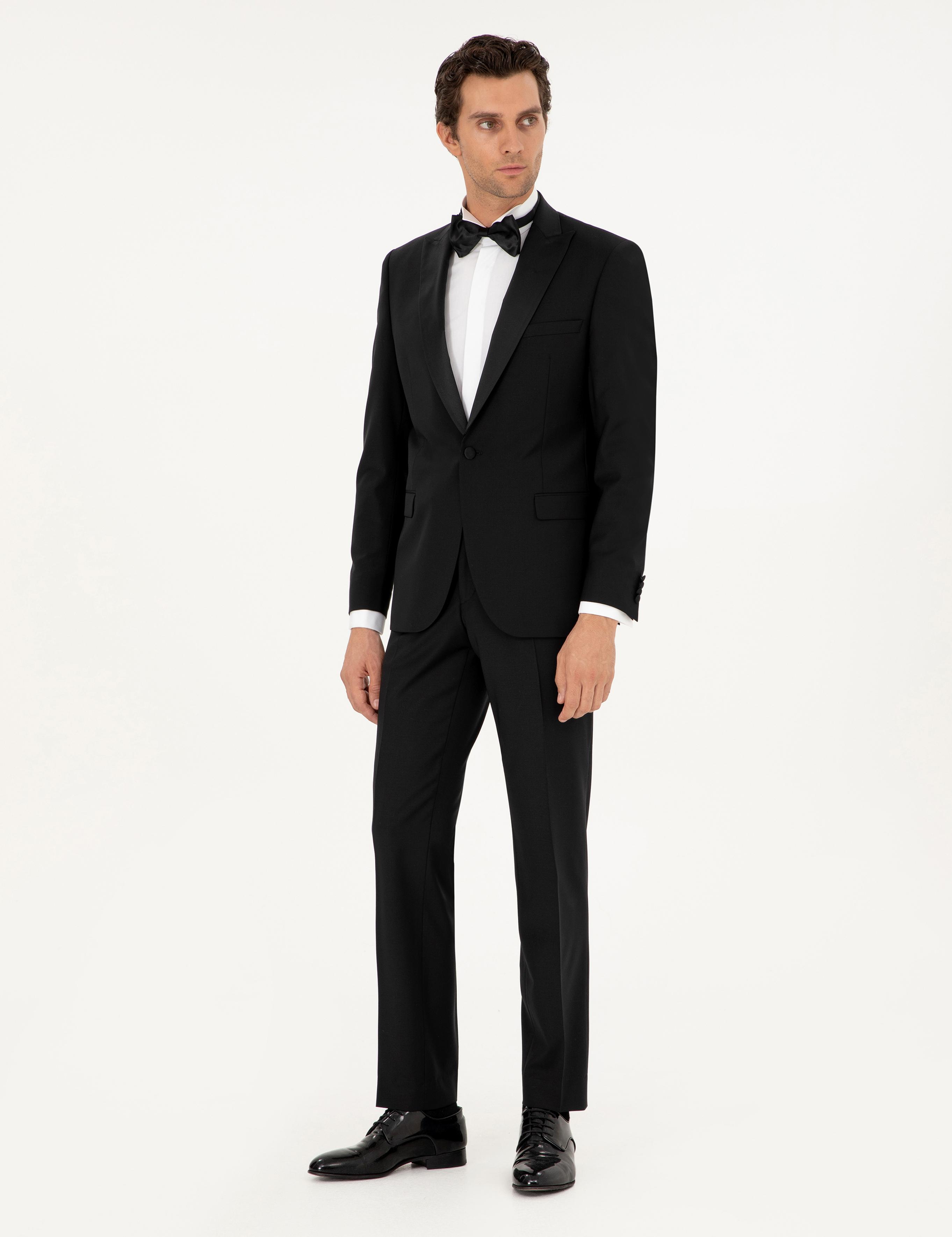 Siyah Slim Fit Smokin - 50304621002