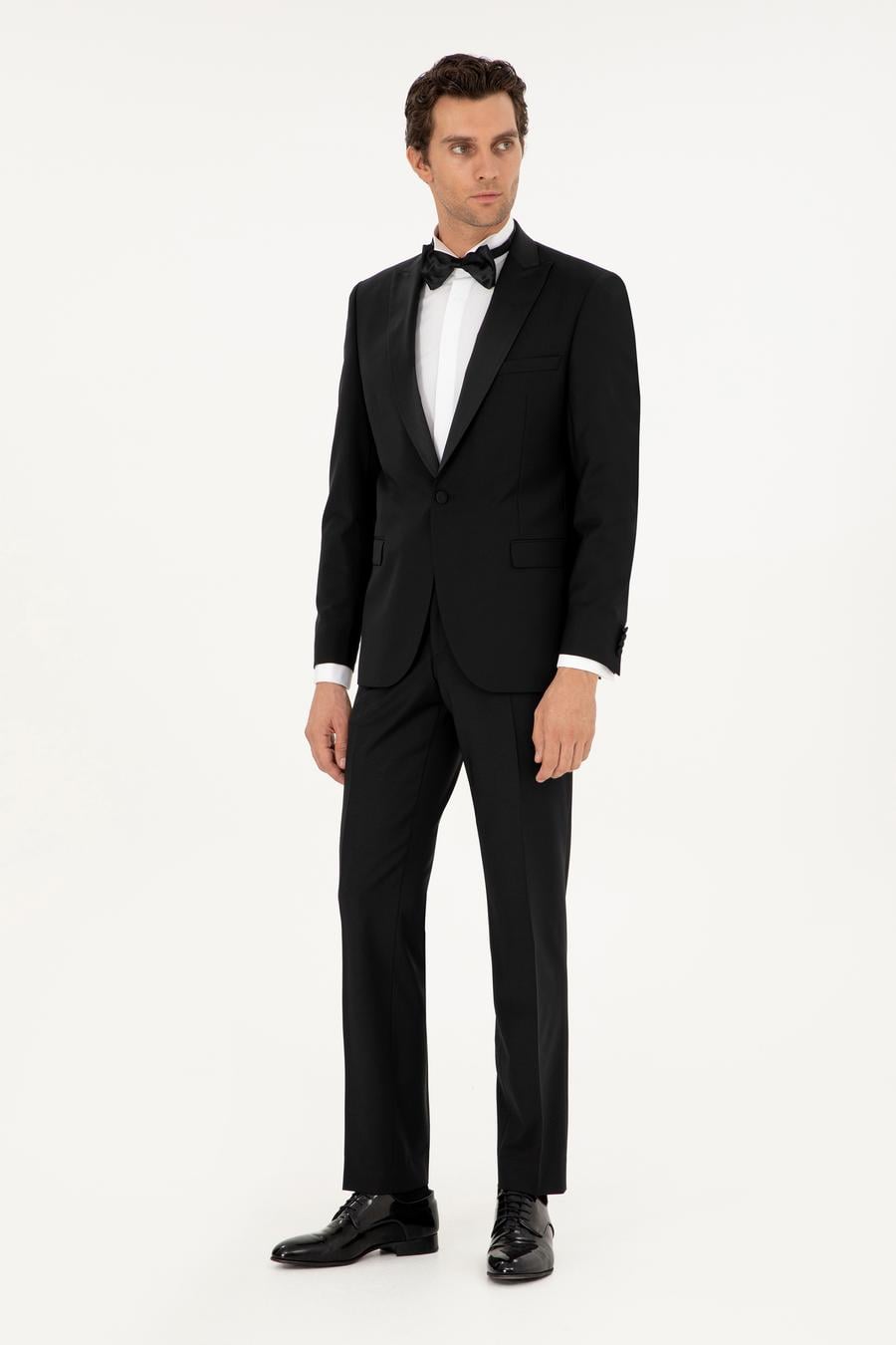 Siyah Slim Fit Smokin - 50304621002