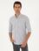 Saks Slim Fit %100 Pamuk Çizgili Gömlek