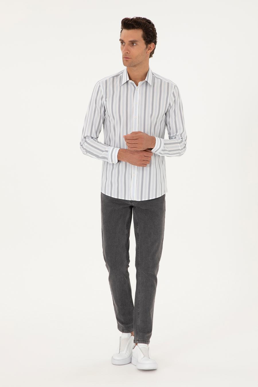 Saks Slim Fit Uzun Kollu Gömlek - 50285542007