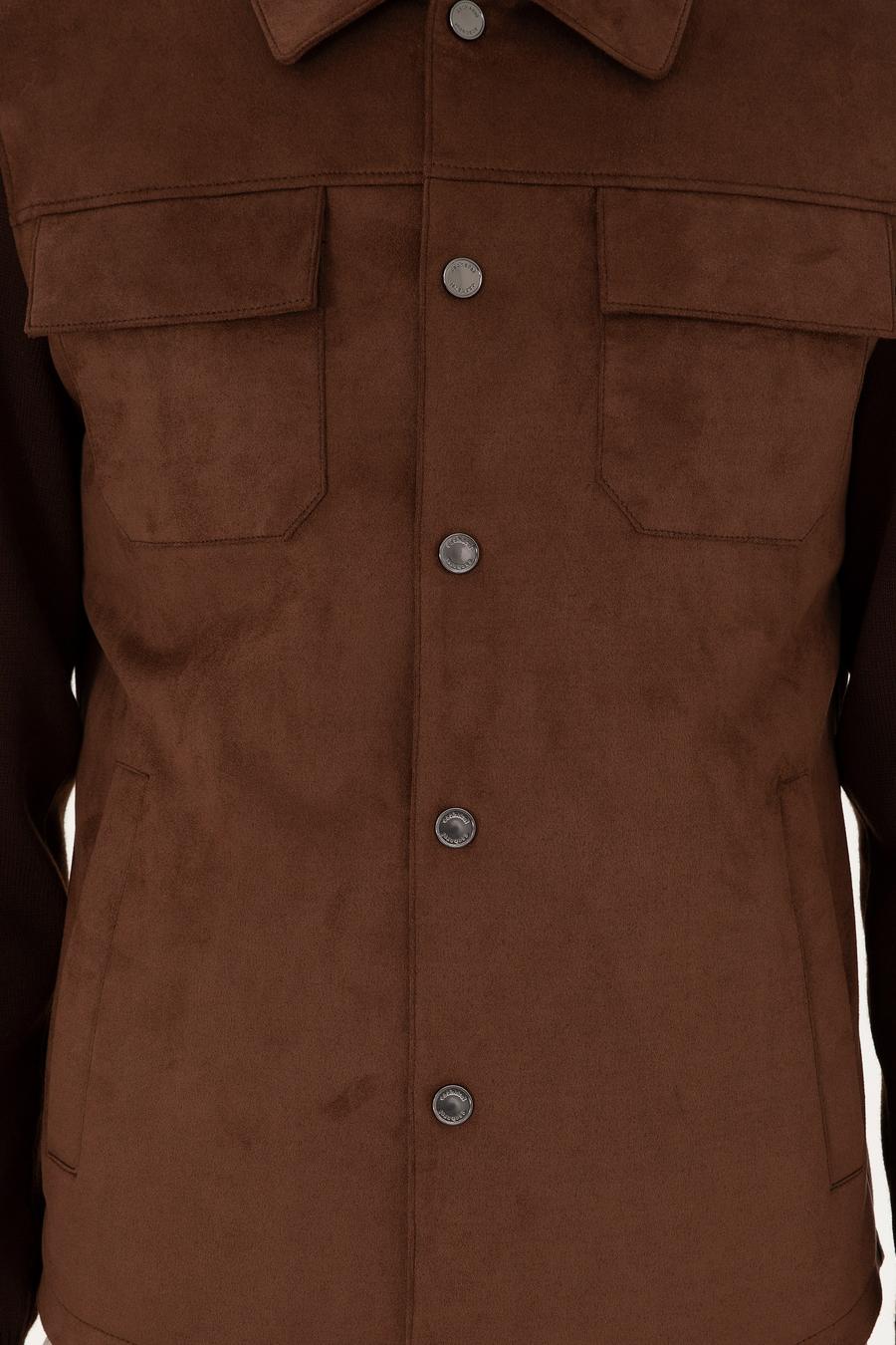 Kahverengi Süet Ceket - 50293411034