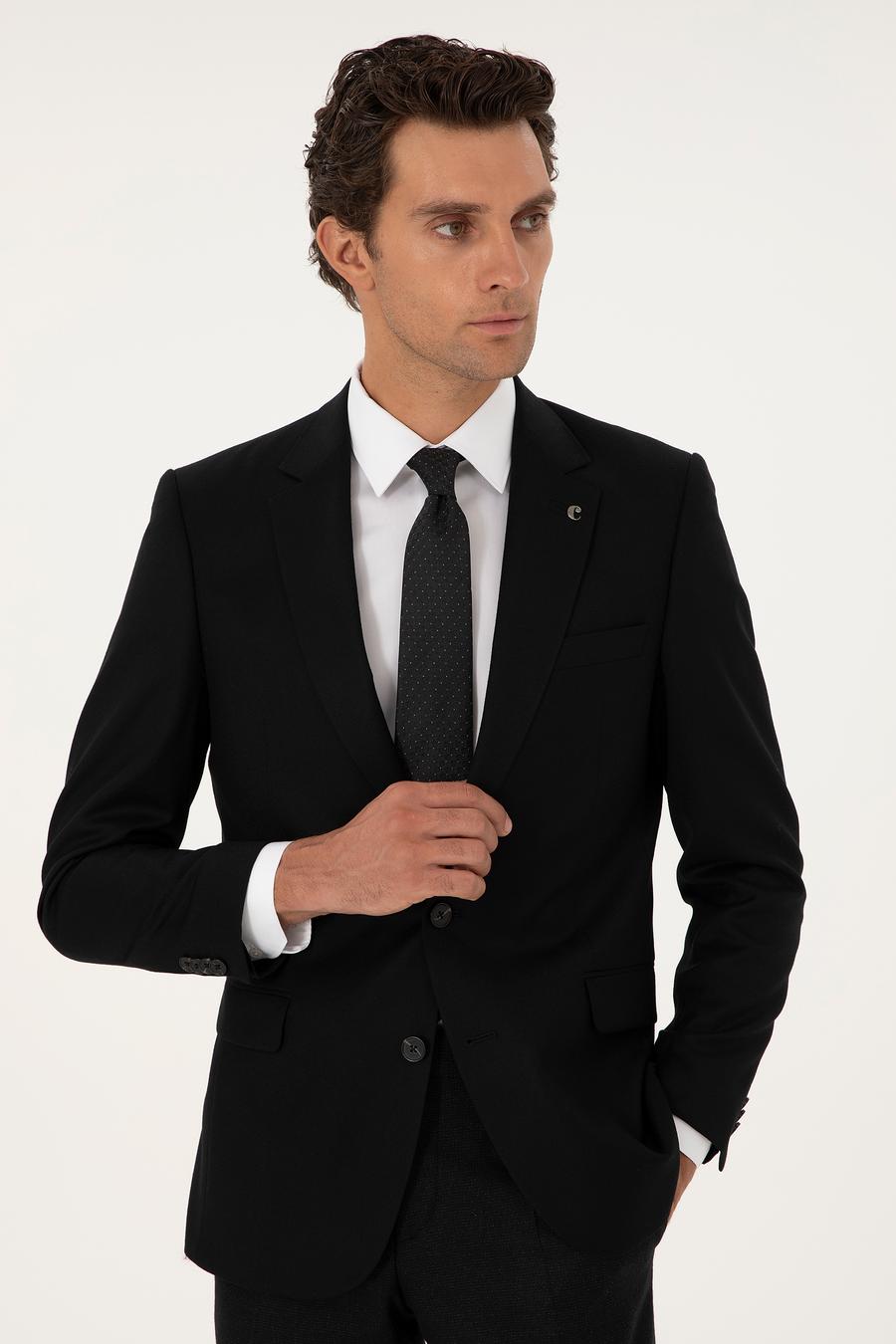 Siyah Slim Fit Ceket - 50292488248