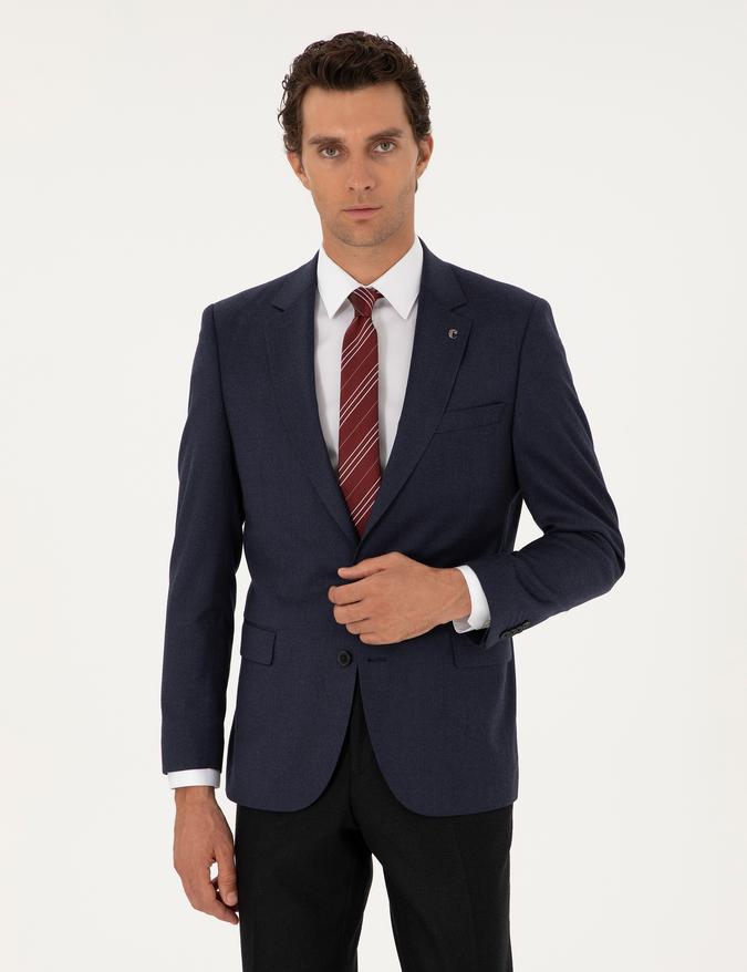 Lacivert Slim Fit Ceket
