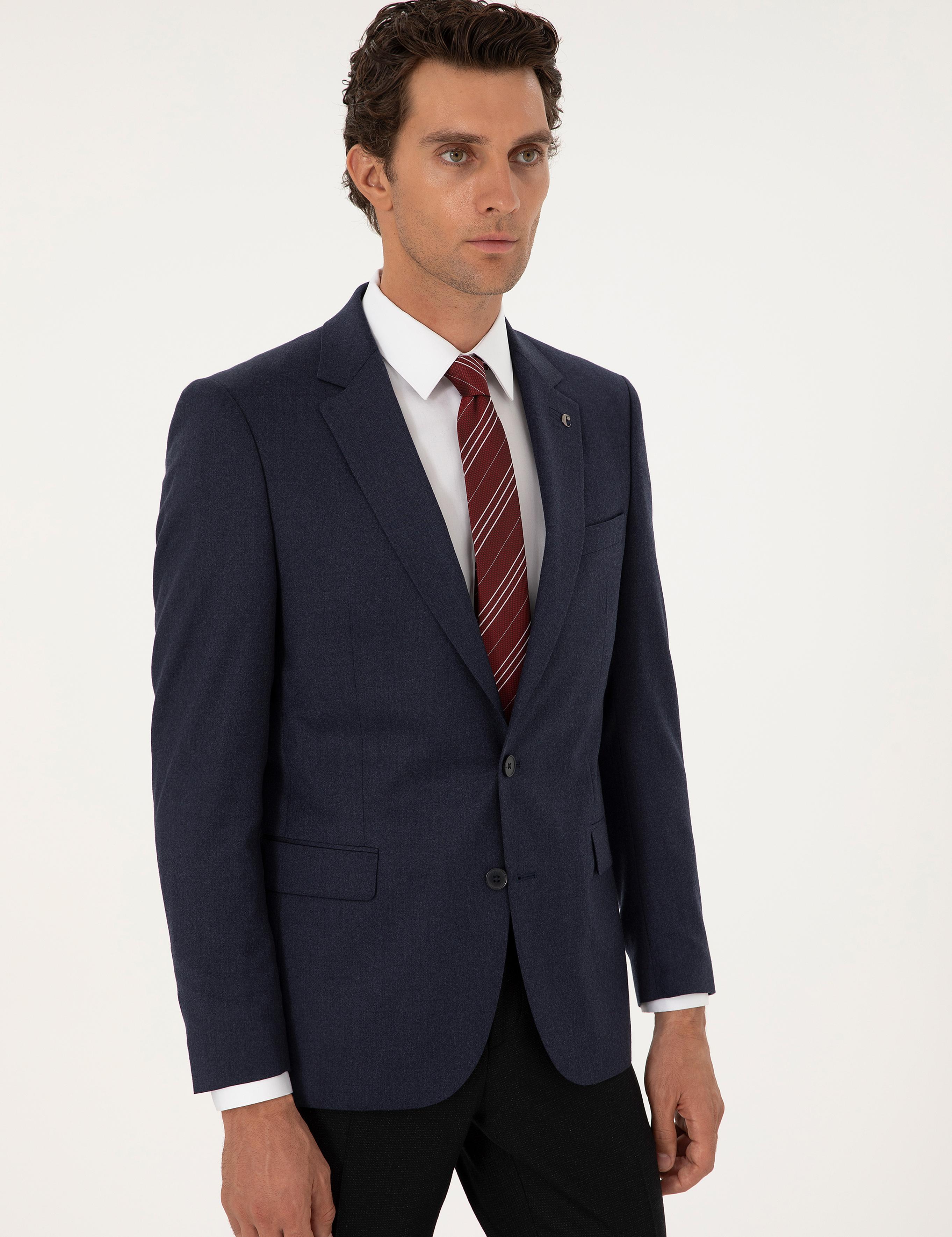 Lacivert Slim Fit Ceket - 50292488104