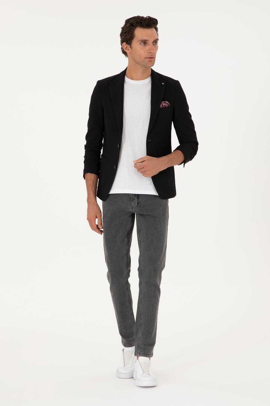 Siyah Ekstra Slim Fit Ceket - 50269213020