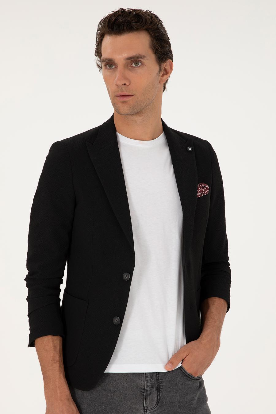 Siyah Ekstra Slim Fit Ceket - 50269213020