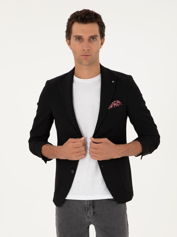 Siyah Ekstra Slim Fit Ceket