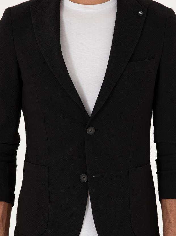 Siyah Ekstra Slim Fit Ceket