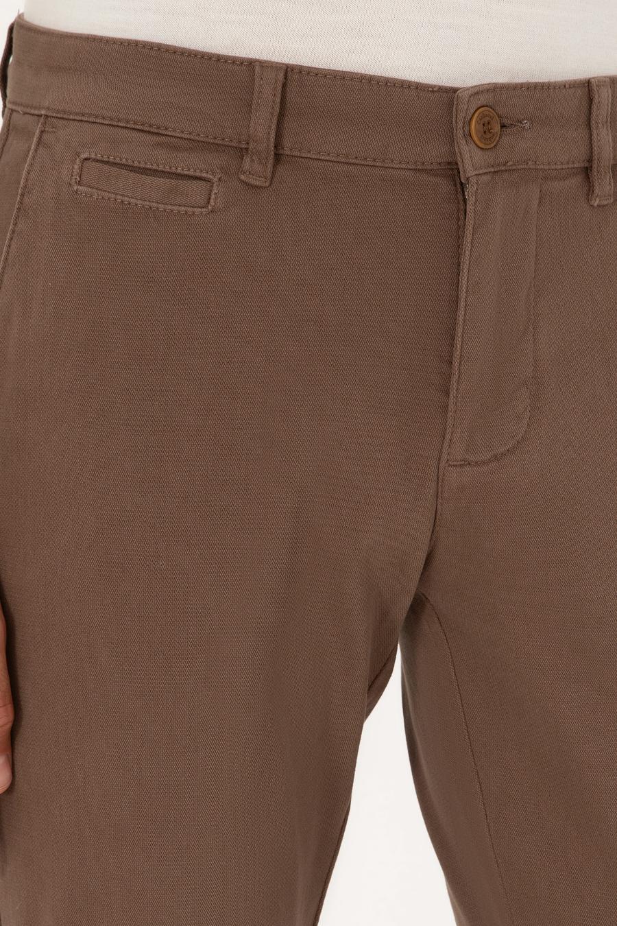 Kahverengi Slim Fit Kanvas Pantolon - 50305017453