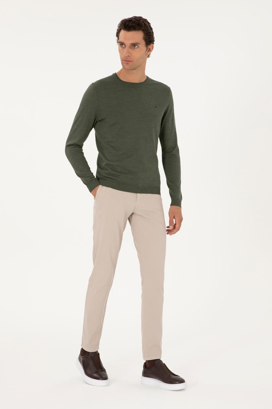Taş Slim Fit Kanvas Pantolon - 50305017408