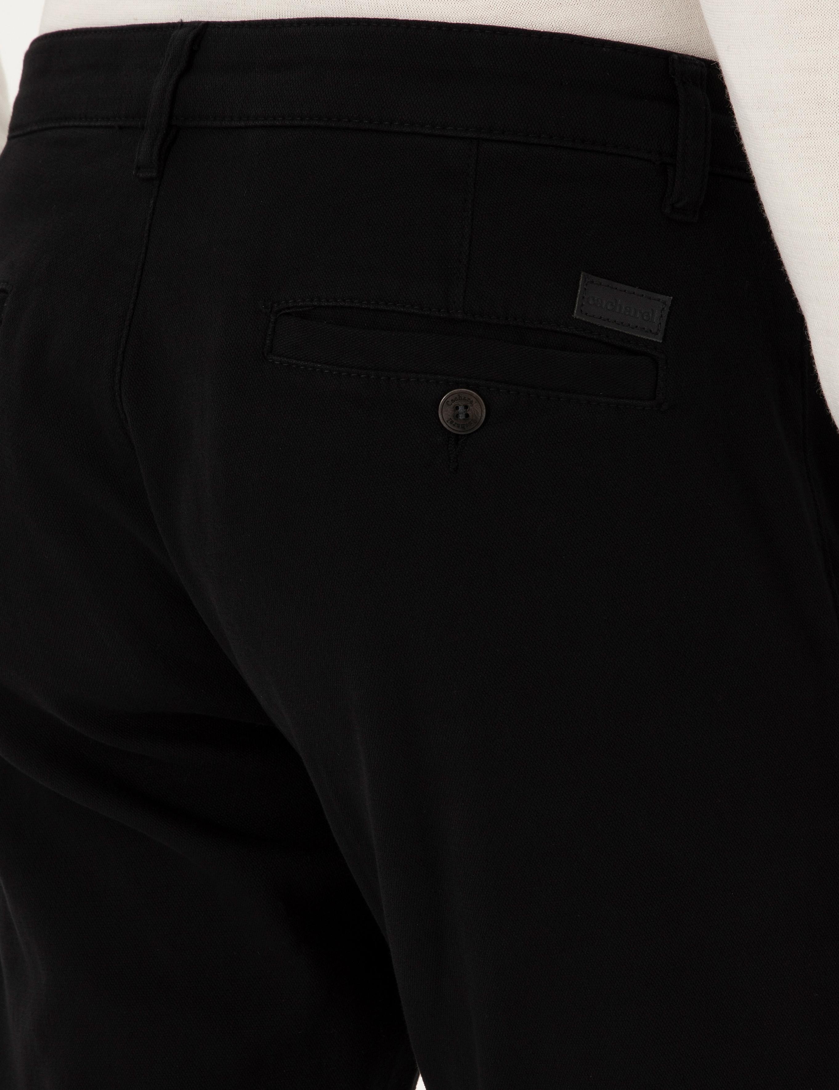 Siyah Slim Fit Kanvas Pantolon - 50305017213