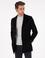Siyah Yün Karışımlı Ekstra Slim Fit Palto