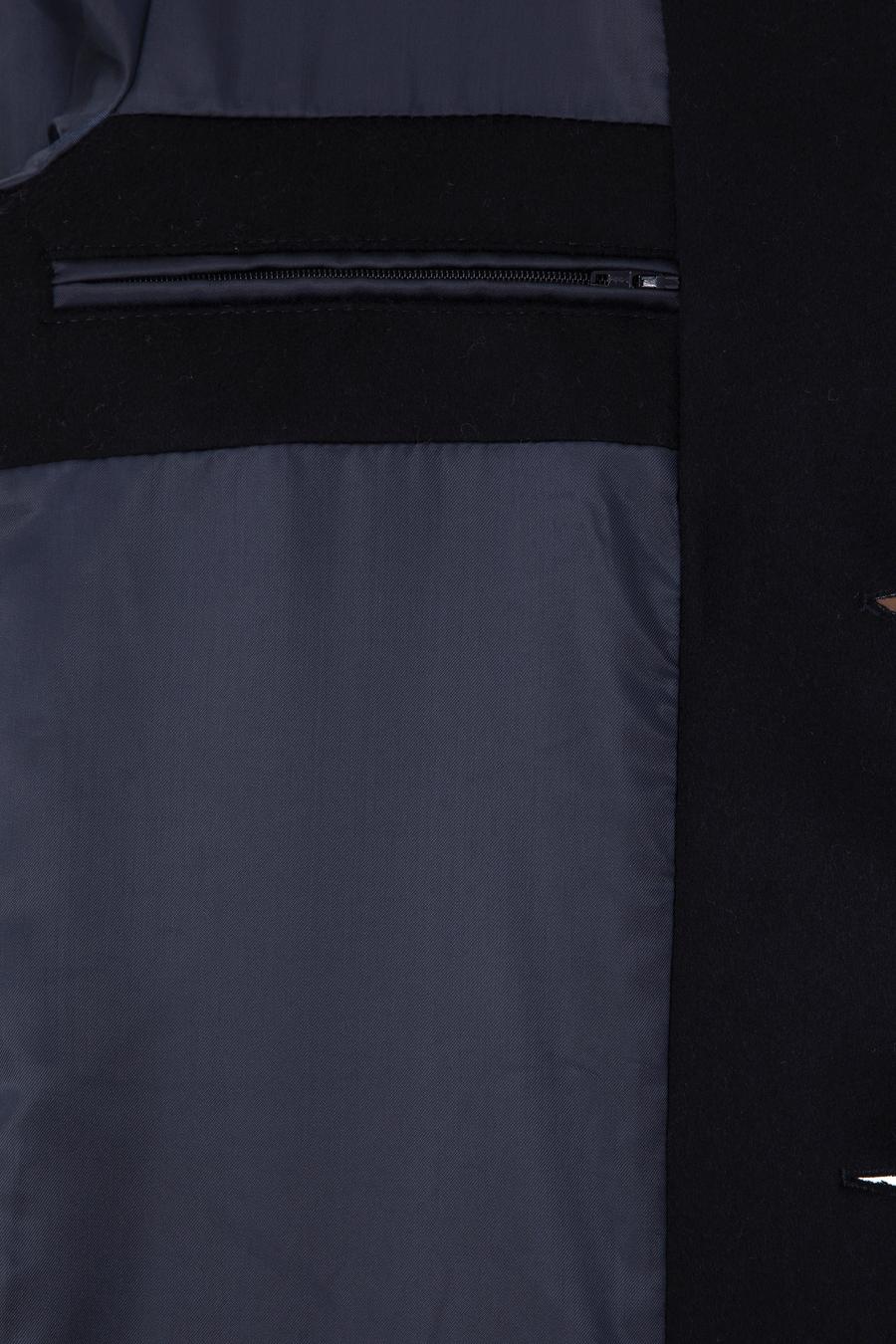 Lacivert Yün Karışımlı Ekstra Slim Fit Palto - 50293650019