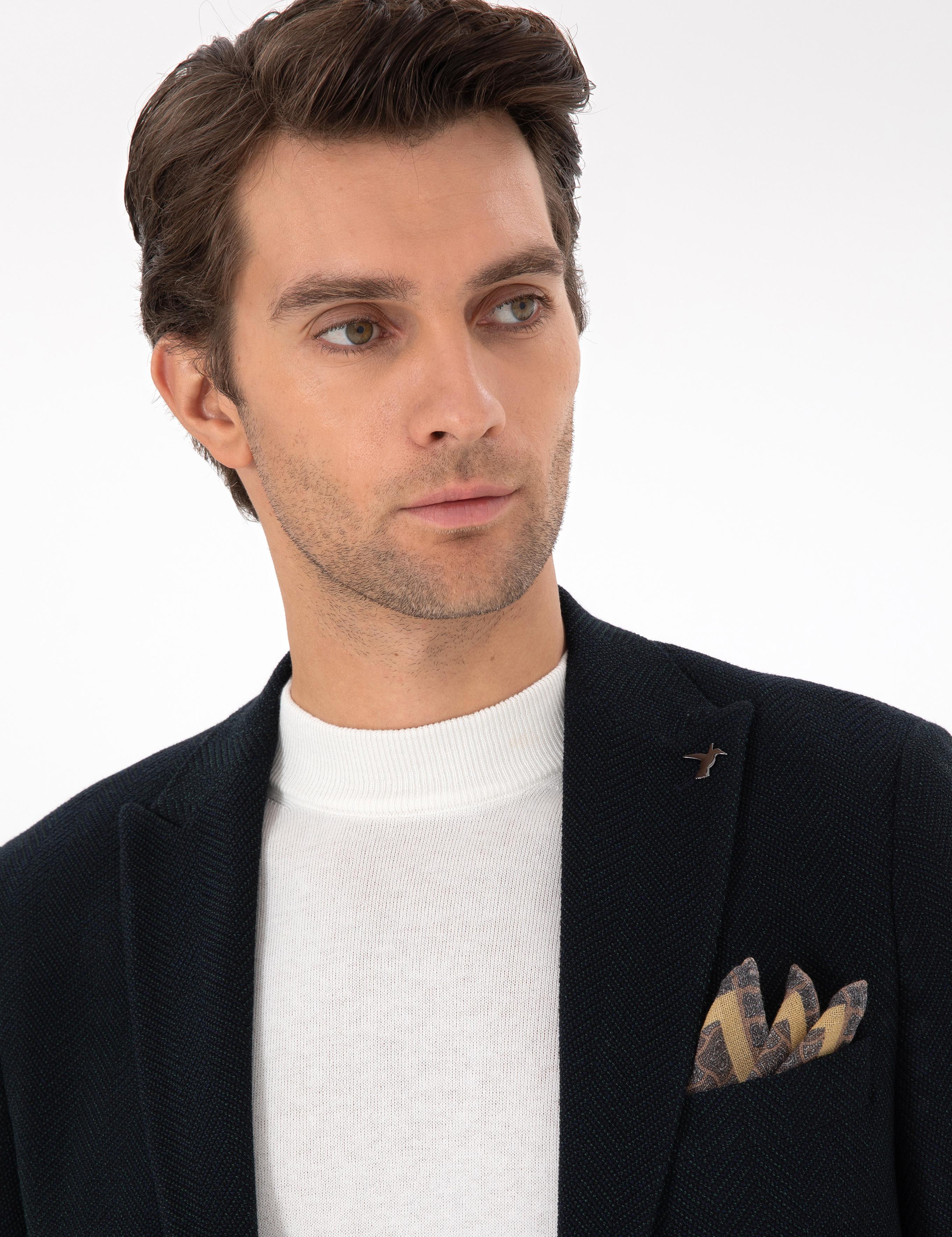 Yeşil Slim Fit Ceket - 50290533053
