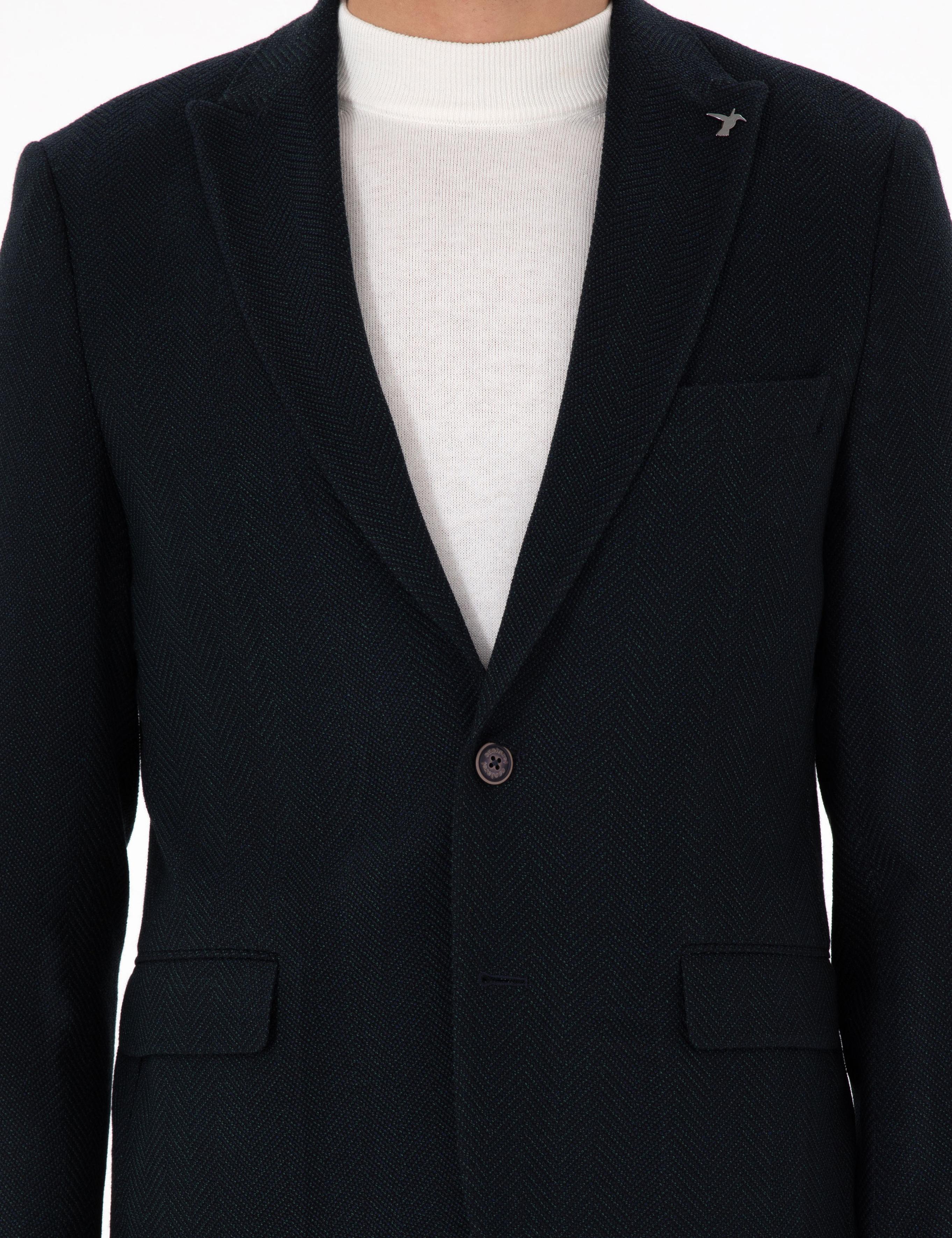 Yeşil Slim Fit Ceket - 50290533053