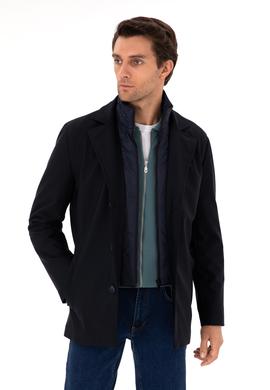 Lacivert Slim Fit Mont