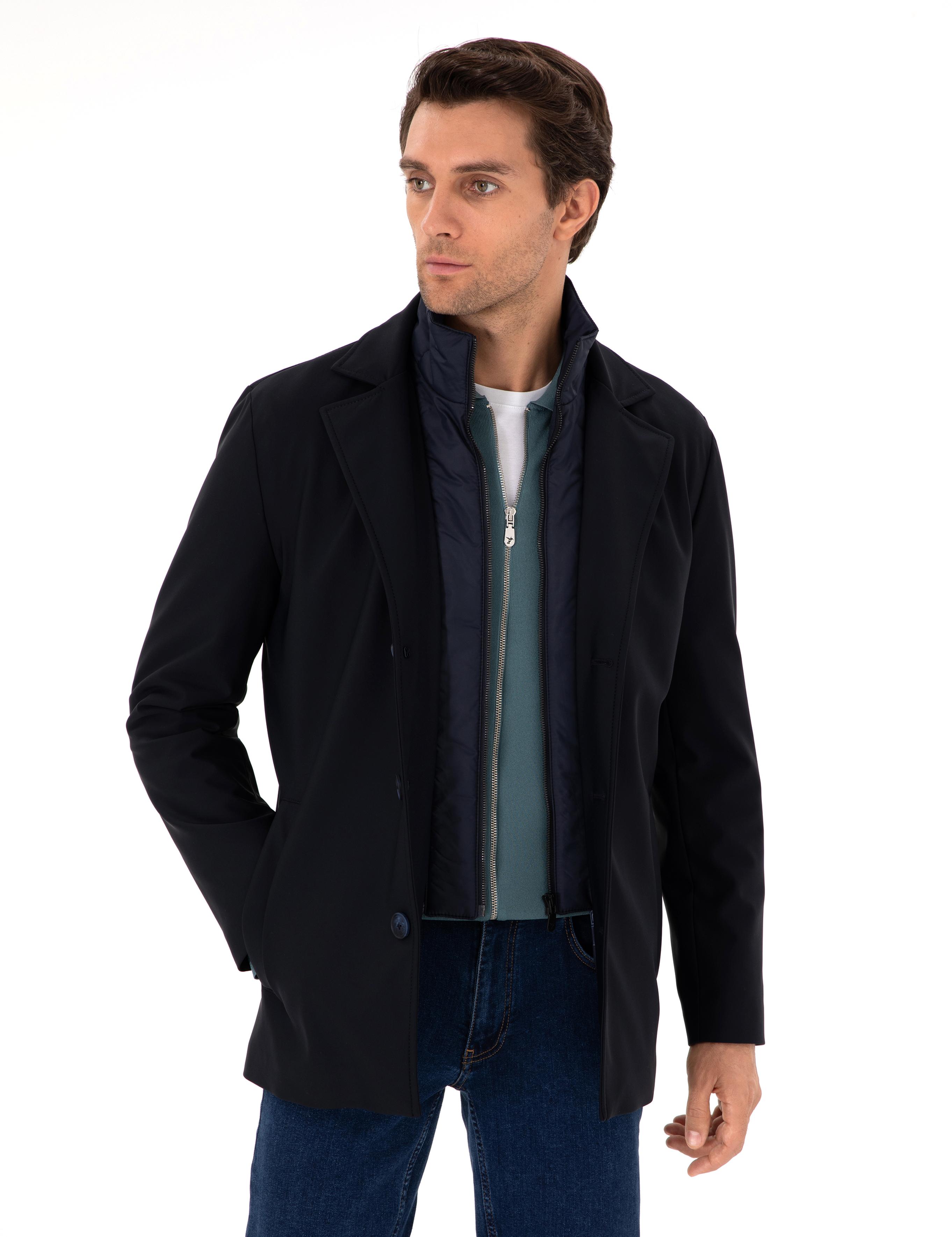 Lacivert Slim Fit Mont - 50292651013