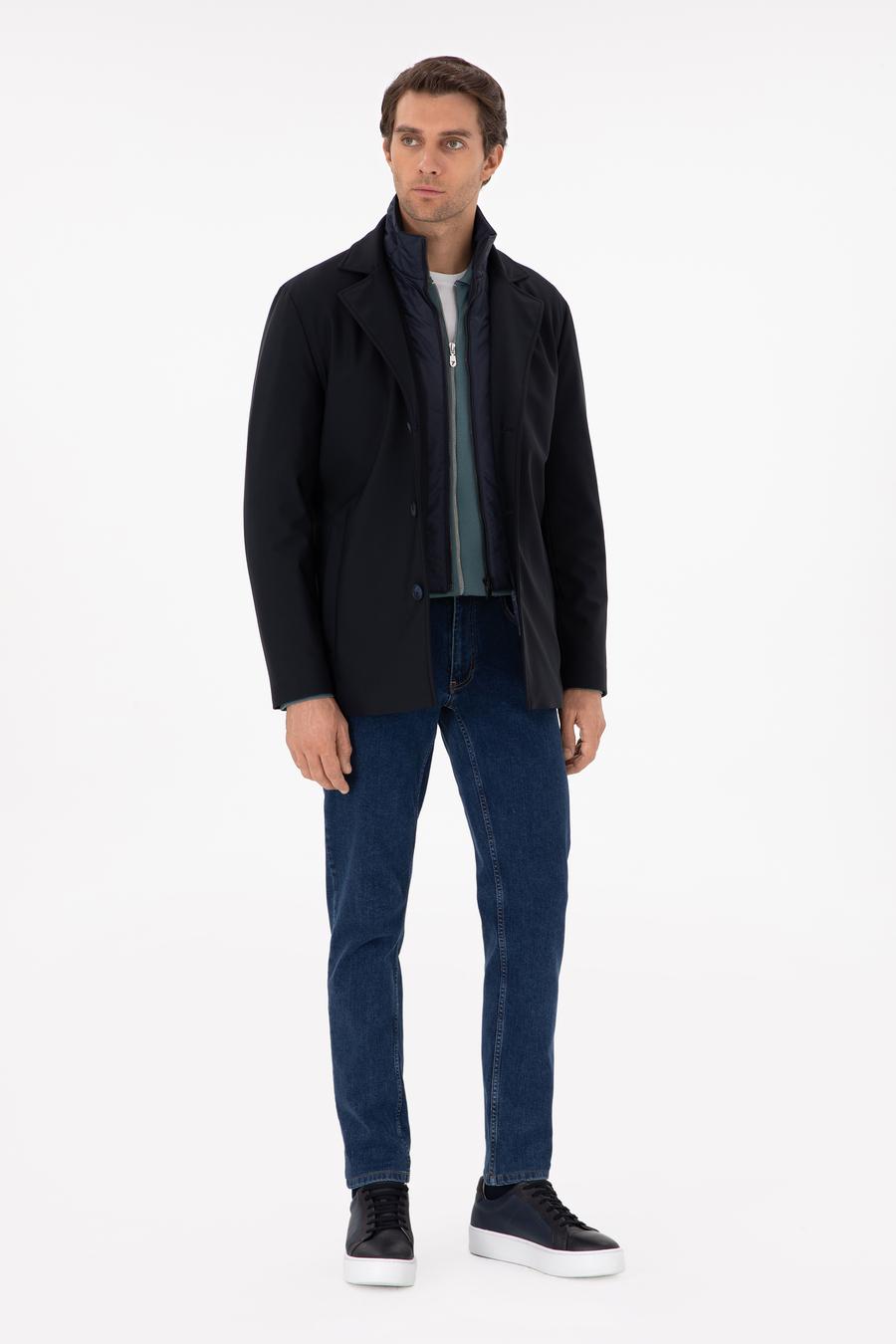 Lacivert Slim Fit Mont - 50292651013