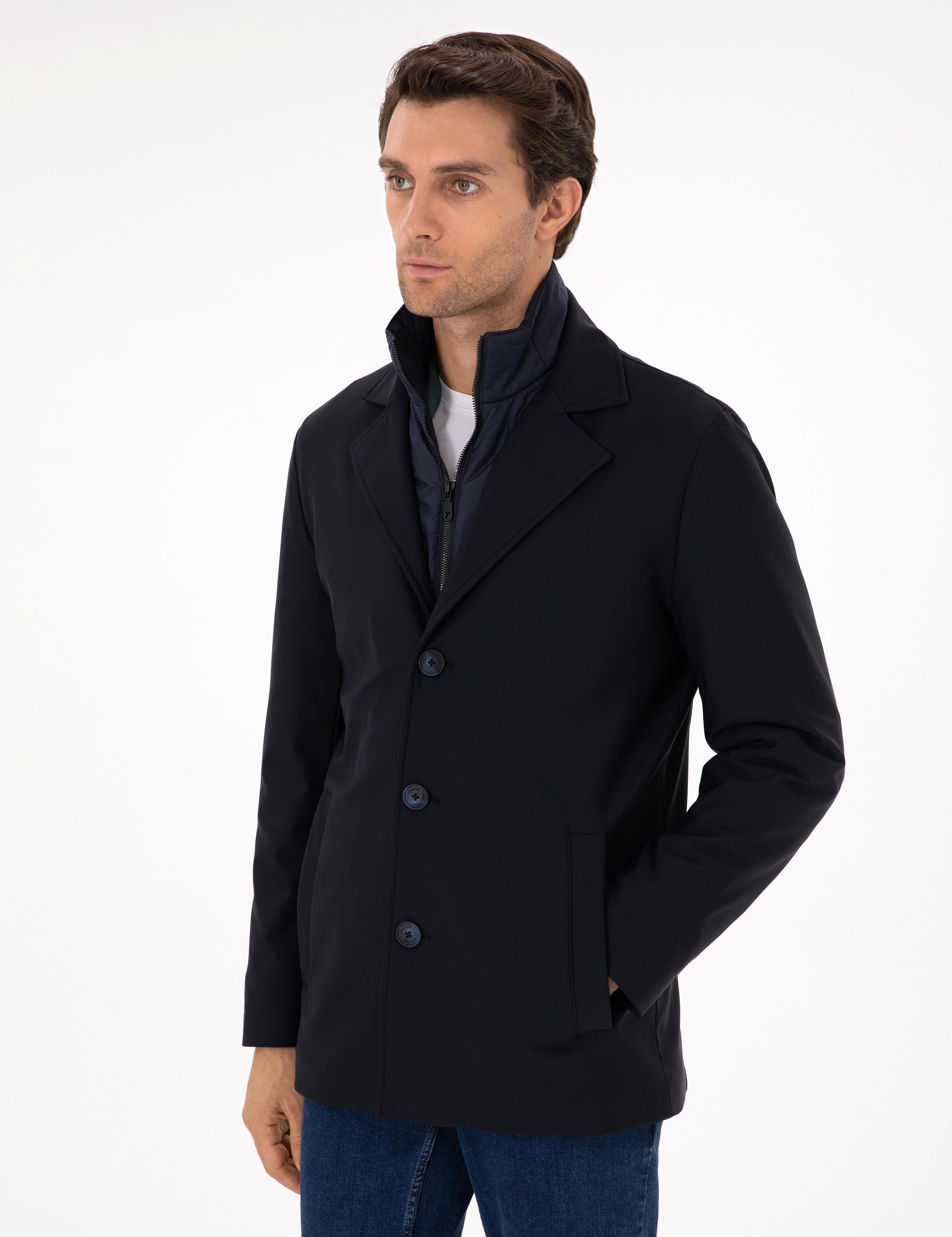 Lacivert Slim Fit Mont - 50292651013