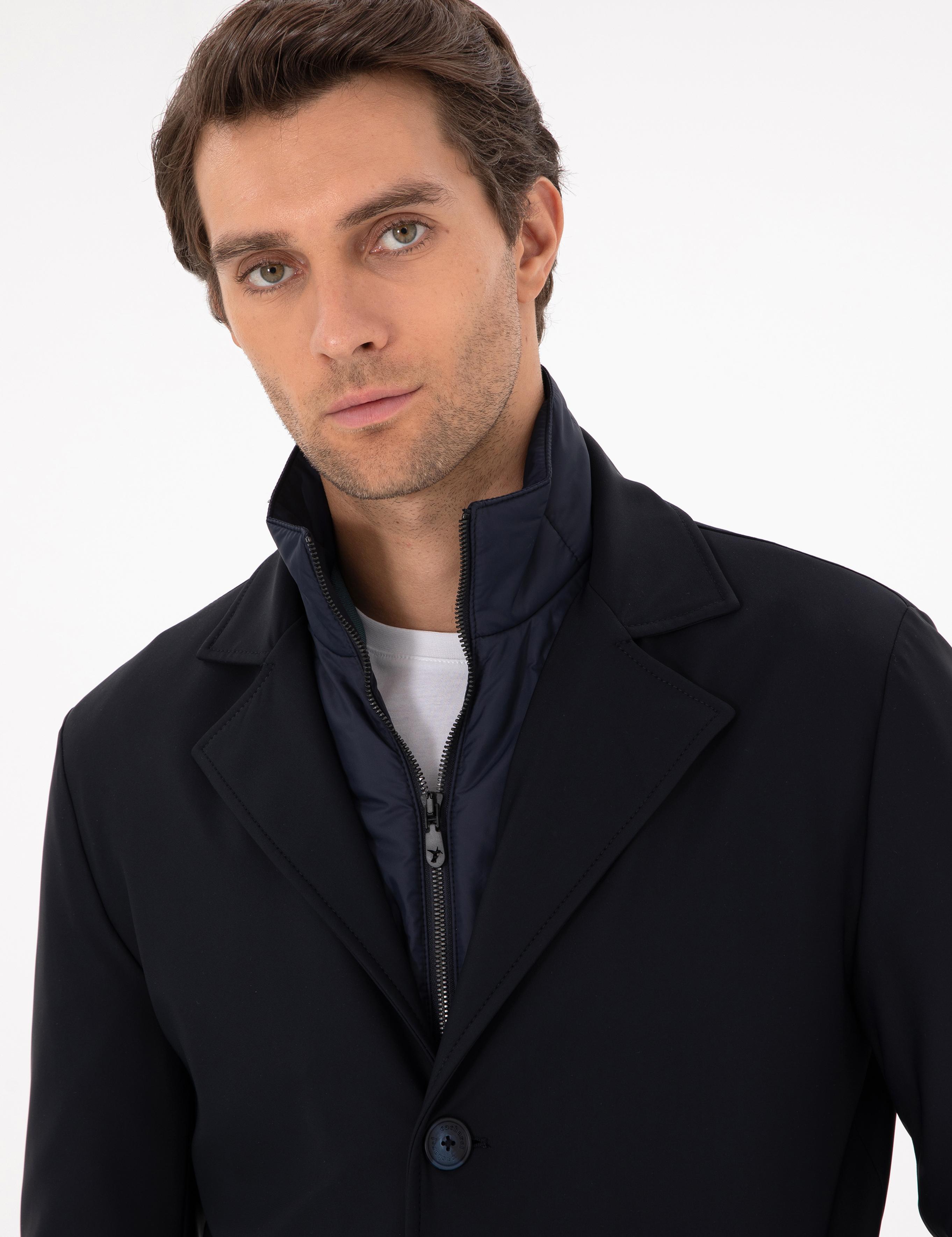 Lacivert Slim Fit Mont - 50292651013