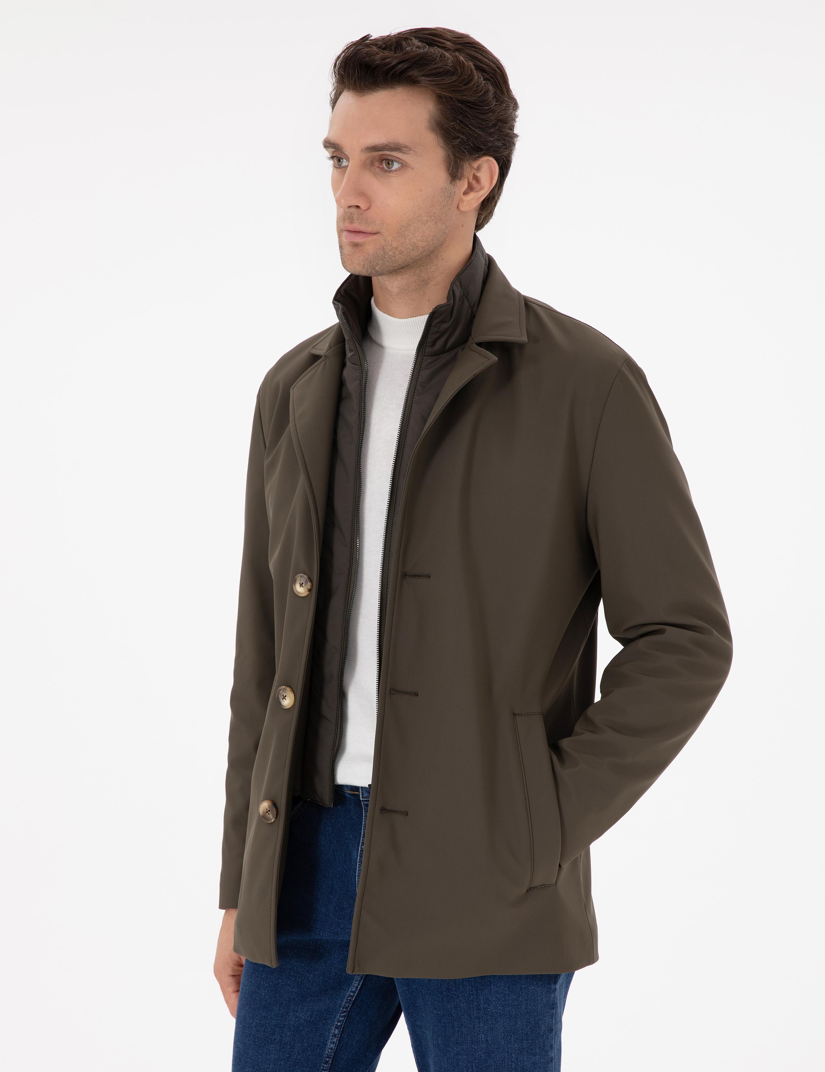 Haki Slim Fit Mont - 50292651042