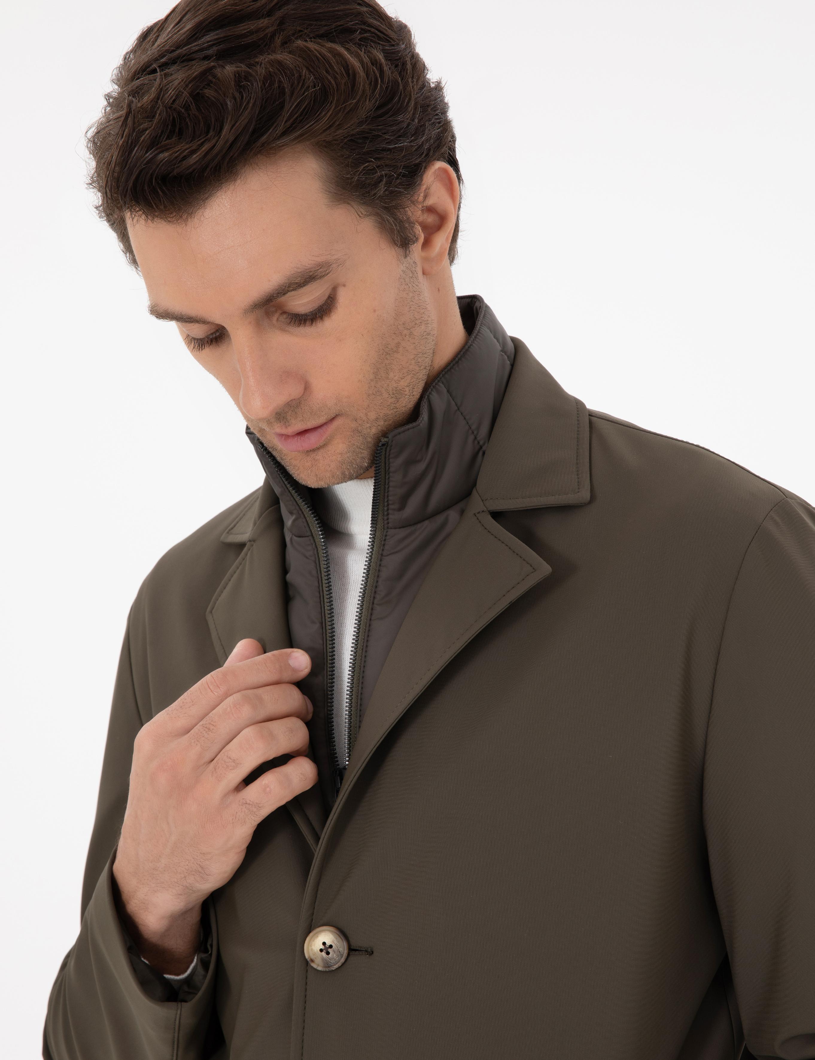 Haki Slim Fit Mont - 50292651042