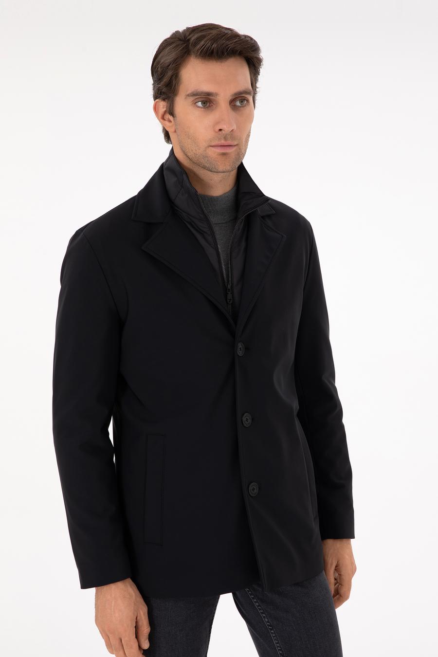 Siyah Slim Fit Mont - 50292651006
