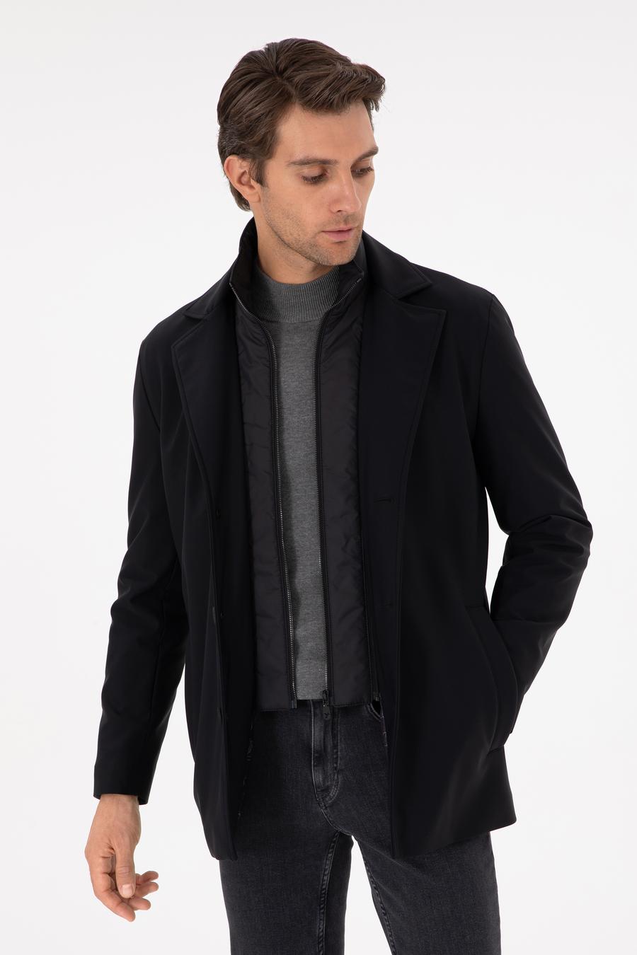 Siyah Slim Fit Mont - 50292651006