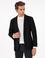 Siyah Slim Fit Yün Karışımlı Blazer Ceket