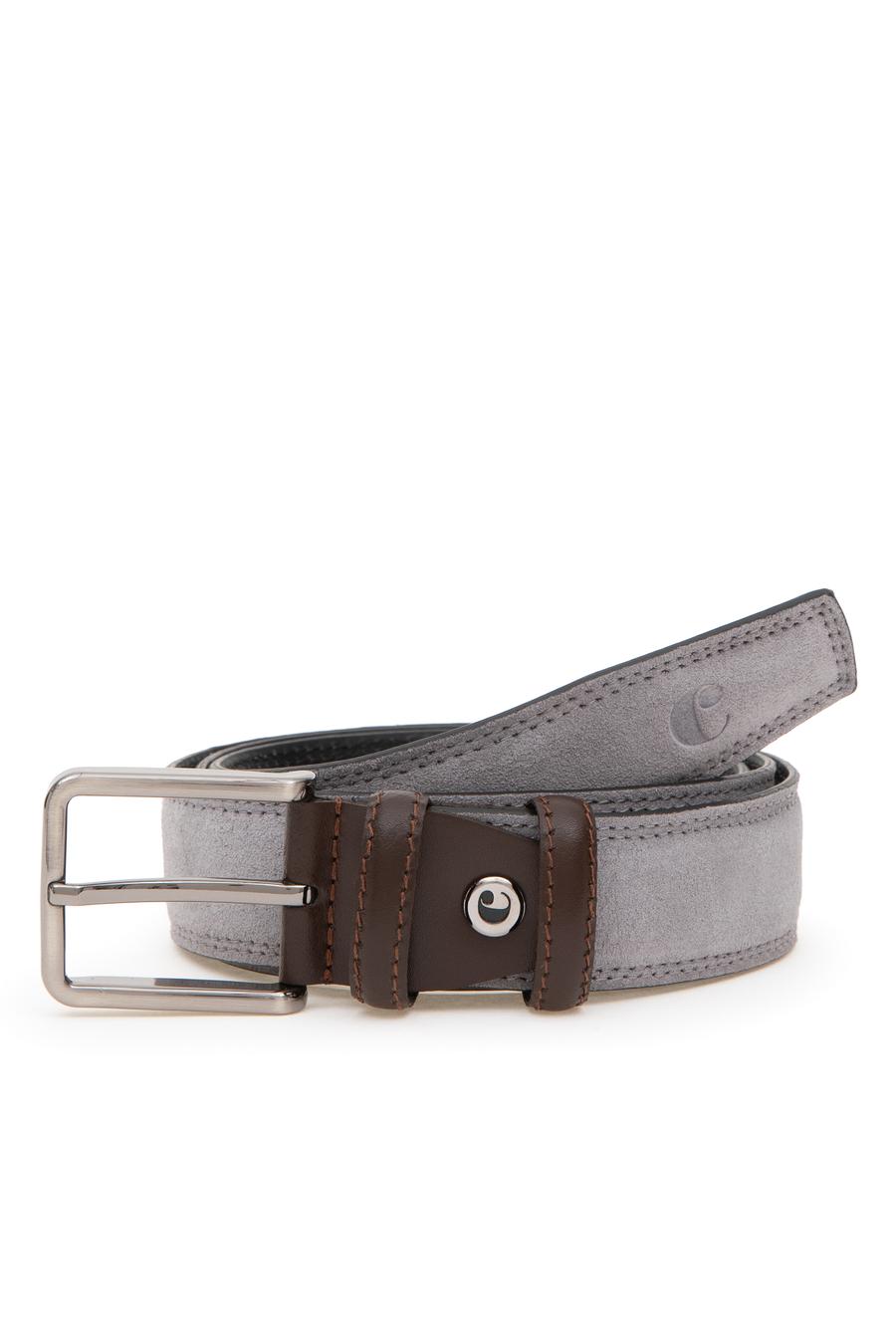 Gri Casual Süet Deri Kemer - 50305960010