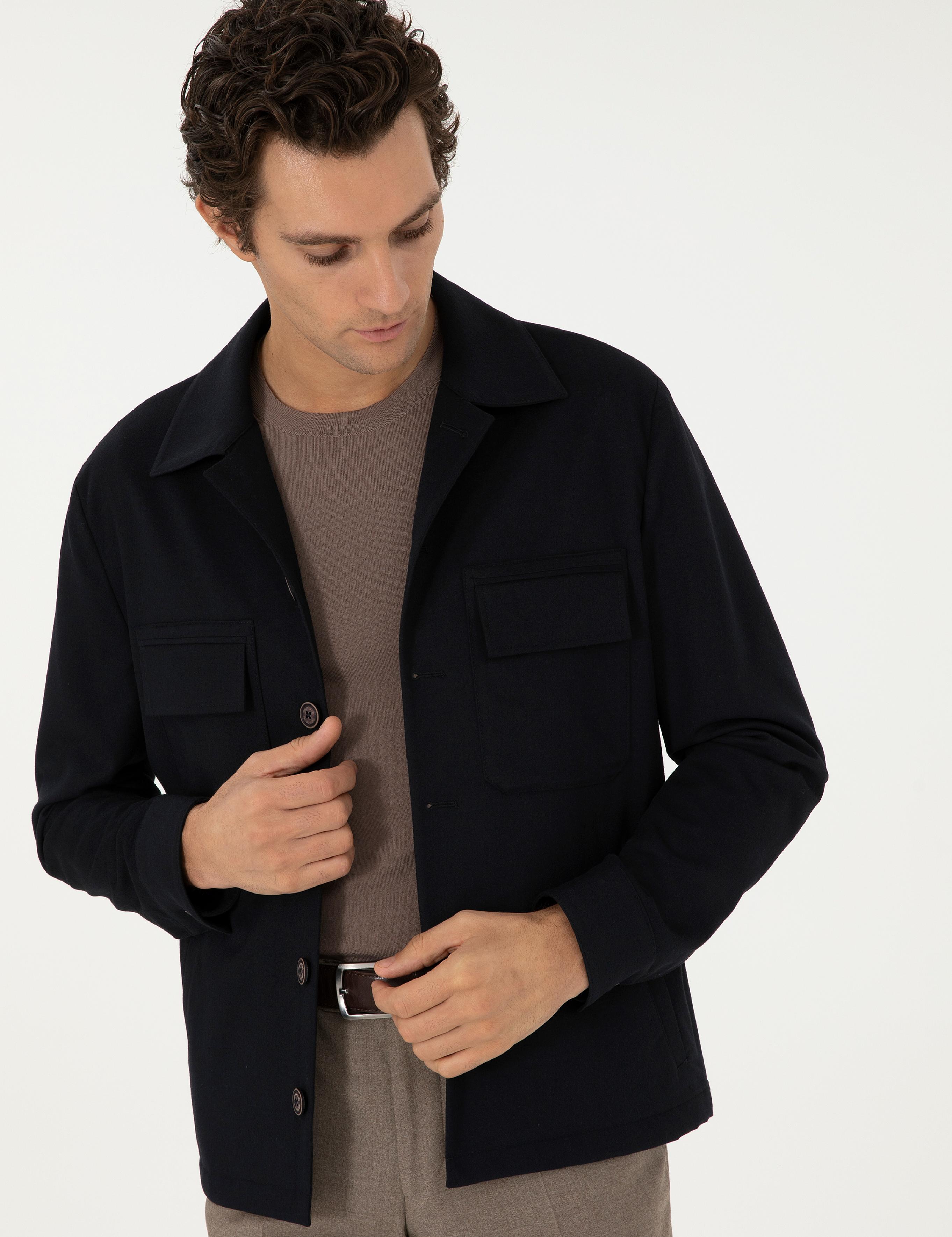 Koyu Lacivert Regular Fit Ceket - 50293355167
