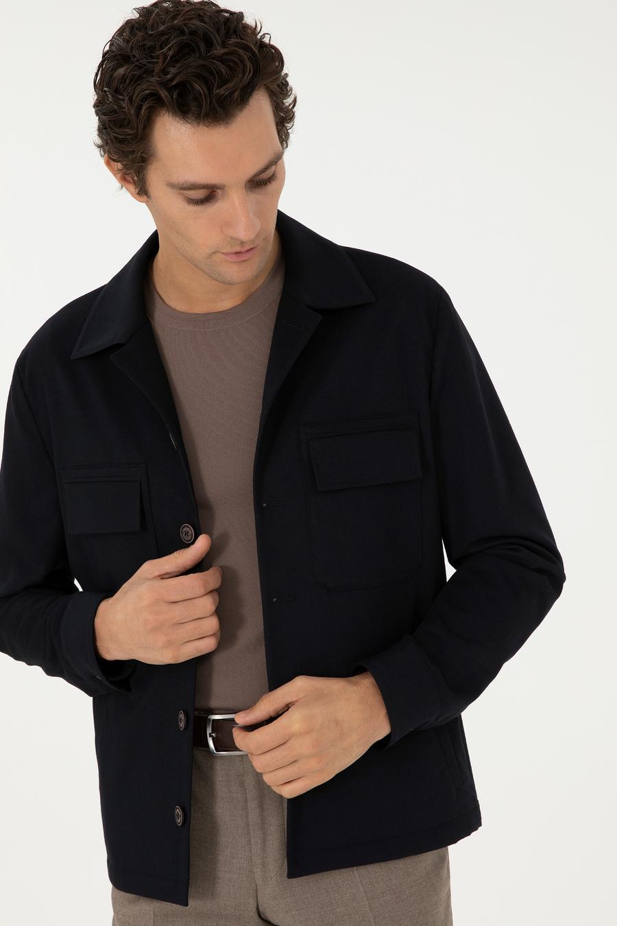 Koyu Lacivert Regular Fit Ceket - 50293355167