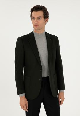Haki Slim Fit Ceket