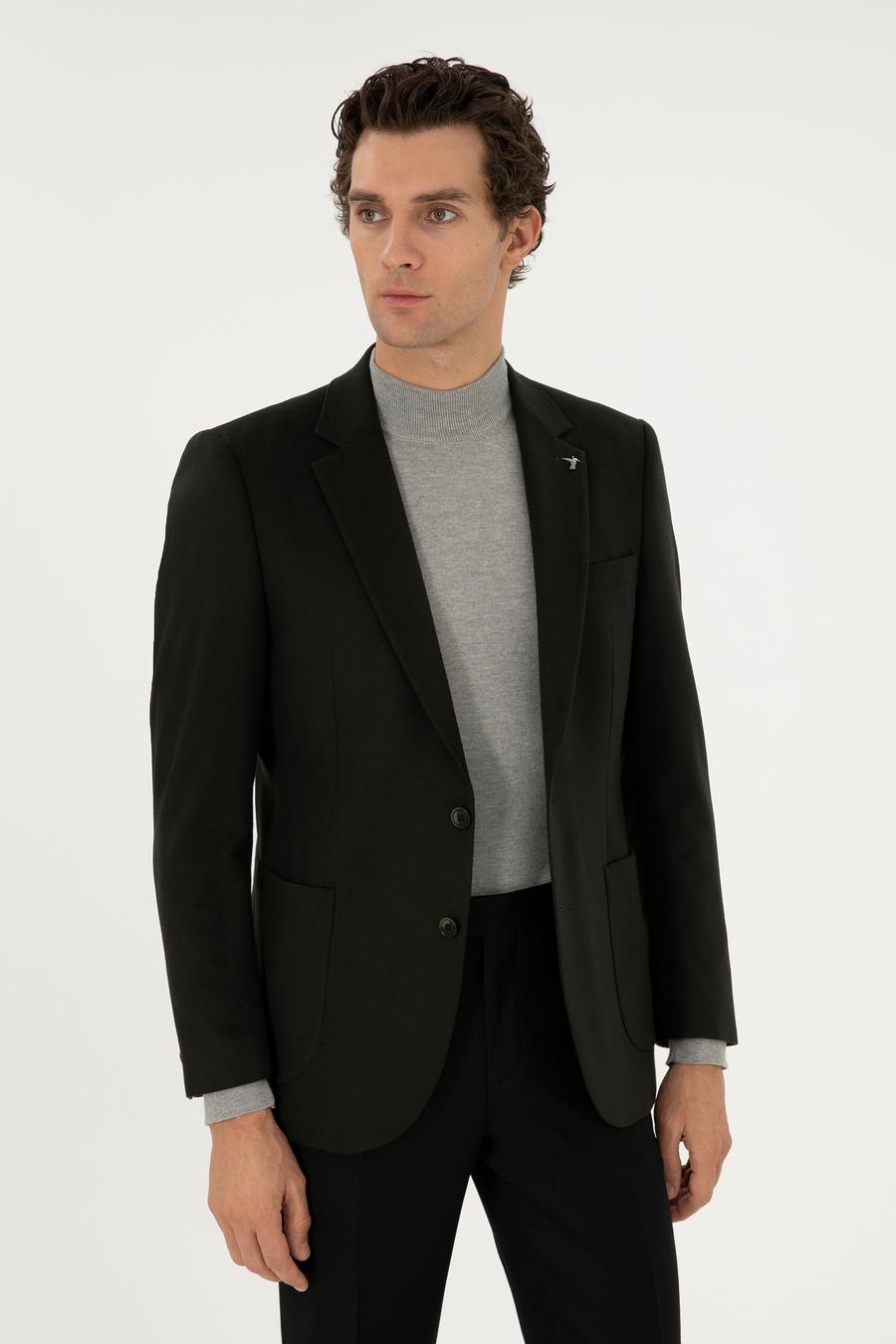 Haki Slim Fit Ceket - 50292575125