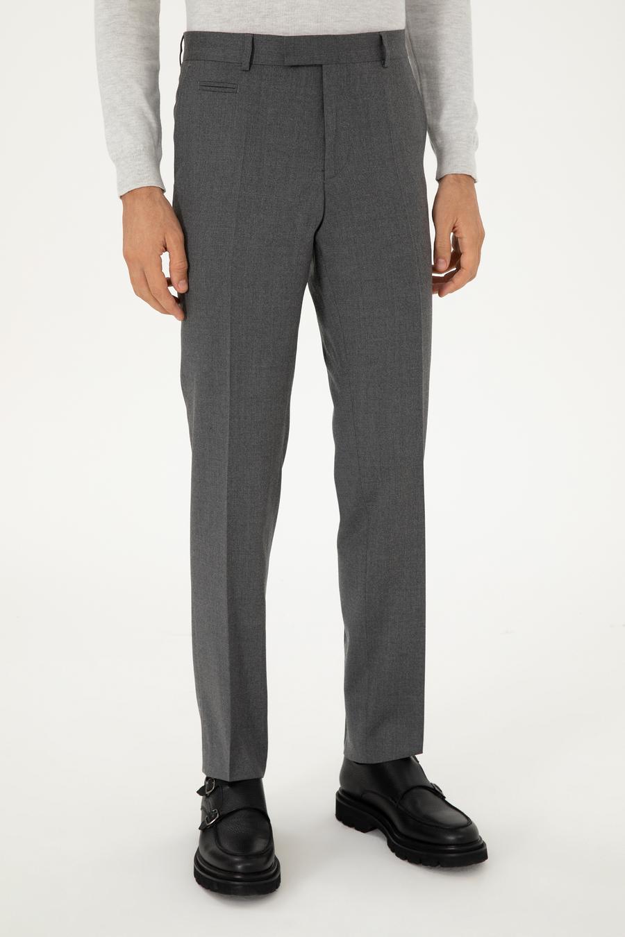 Gri Slim Fit Kumaş Pantolon - 50292514086