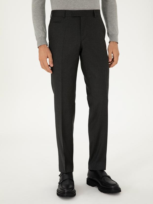 Yeşil Slim Fit Kumaş Pantolon