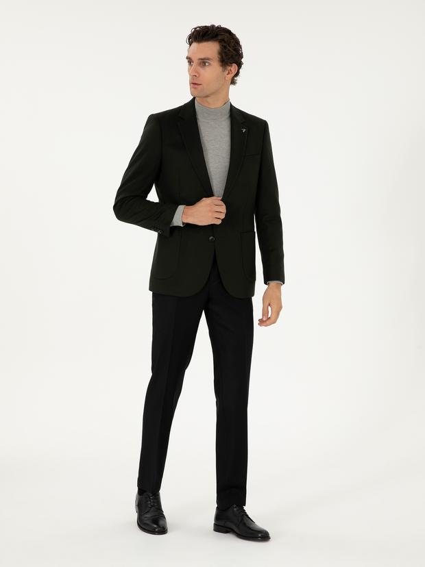 Siyah Slim Fit Kumaş Pantolon