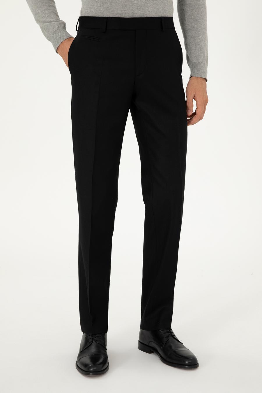 Siyah Slim Fit Kumaş Pantolon - 50292514003