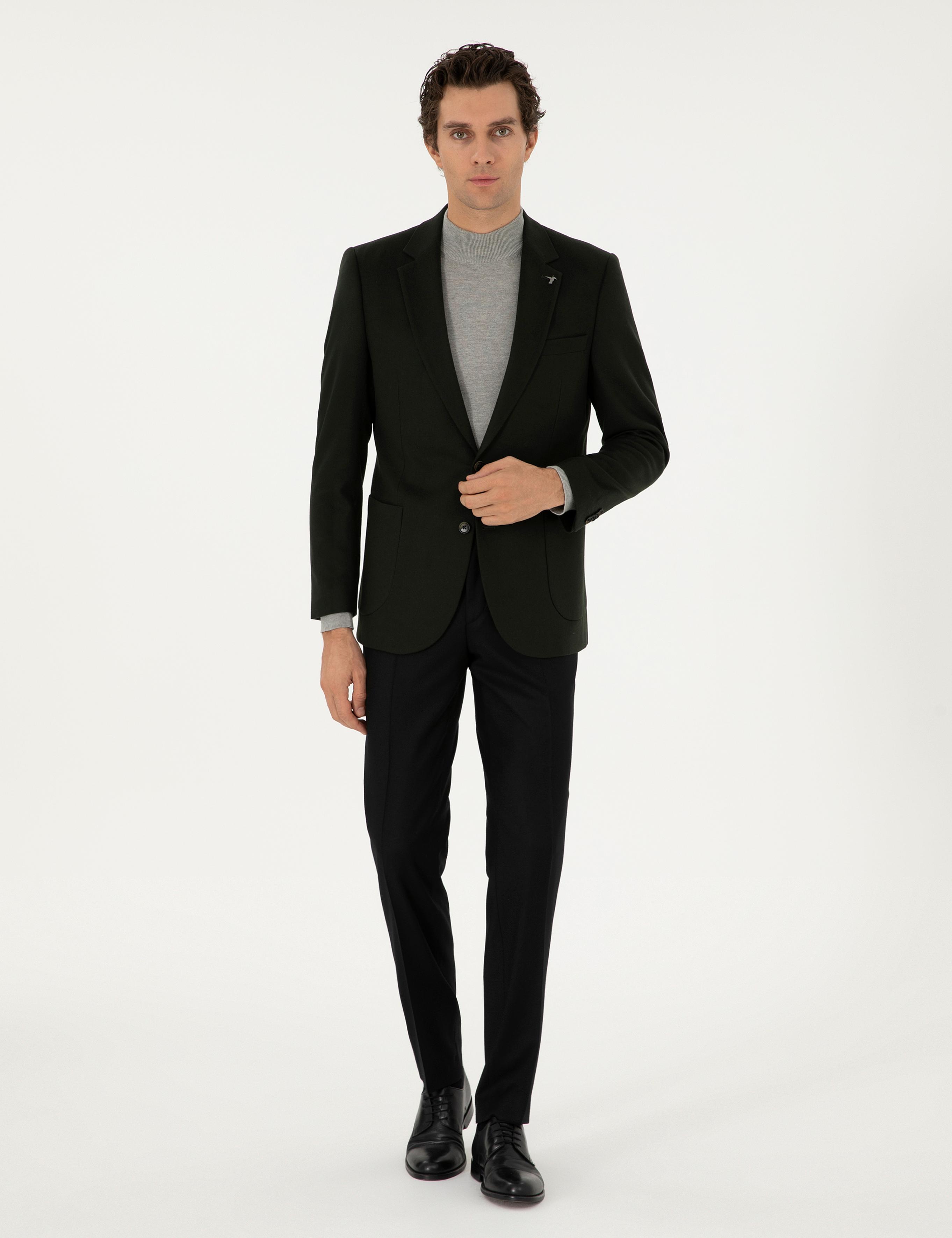 Siyah Slim Fit Kumaş Pantolon - 50292514003