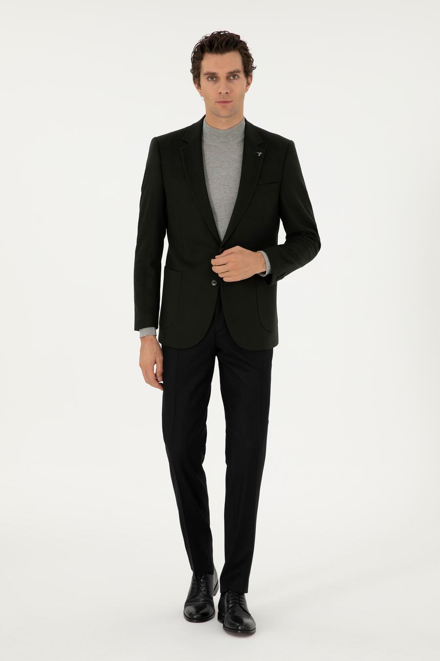 Siyah Slim Fit Kumaş Pantolon - 50292514003