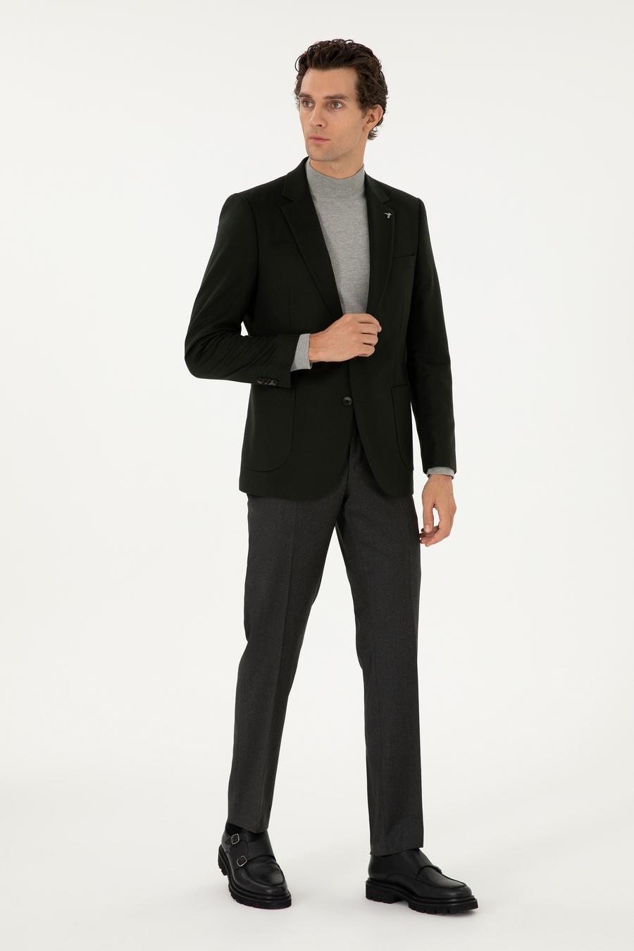 Yeşil Slim Fit Kumaş Pantolon - 50292514040