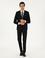 Siyah Slim Fit %100 Yün Basic Takım Elbise
