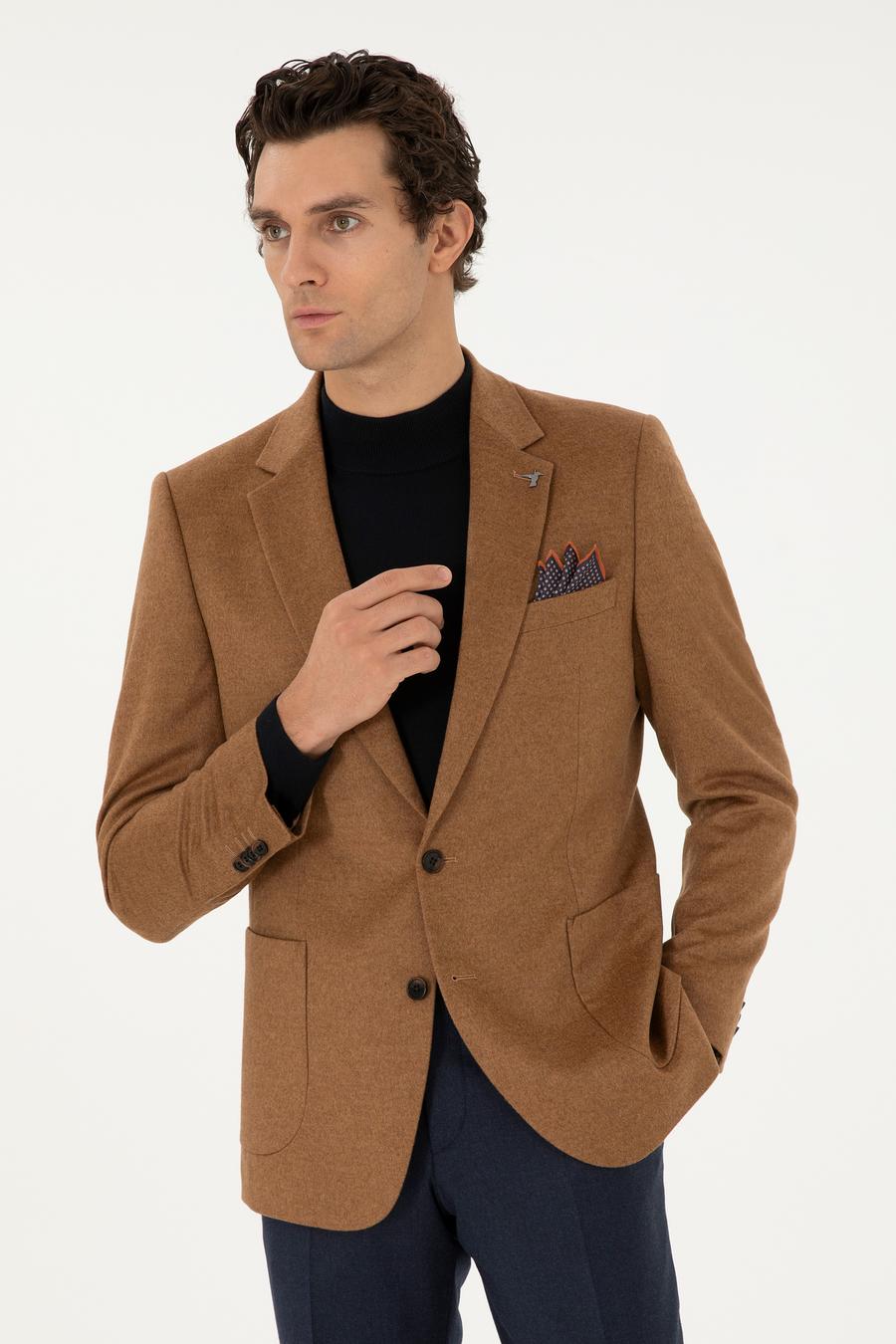 Camel Slim Fit Ceket - 50292575008
