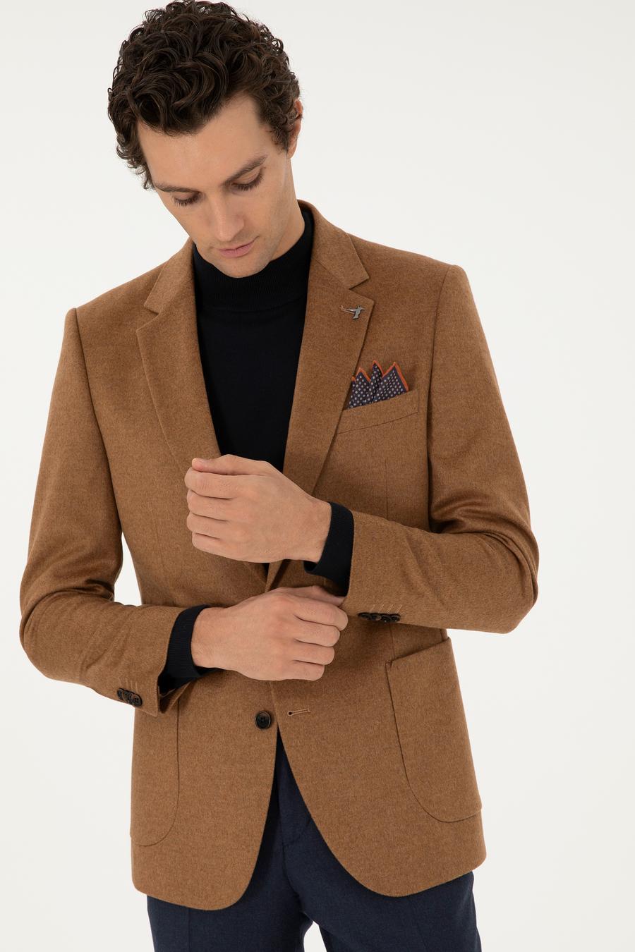 Camel Slim Fit Ceket - 50292575008
