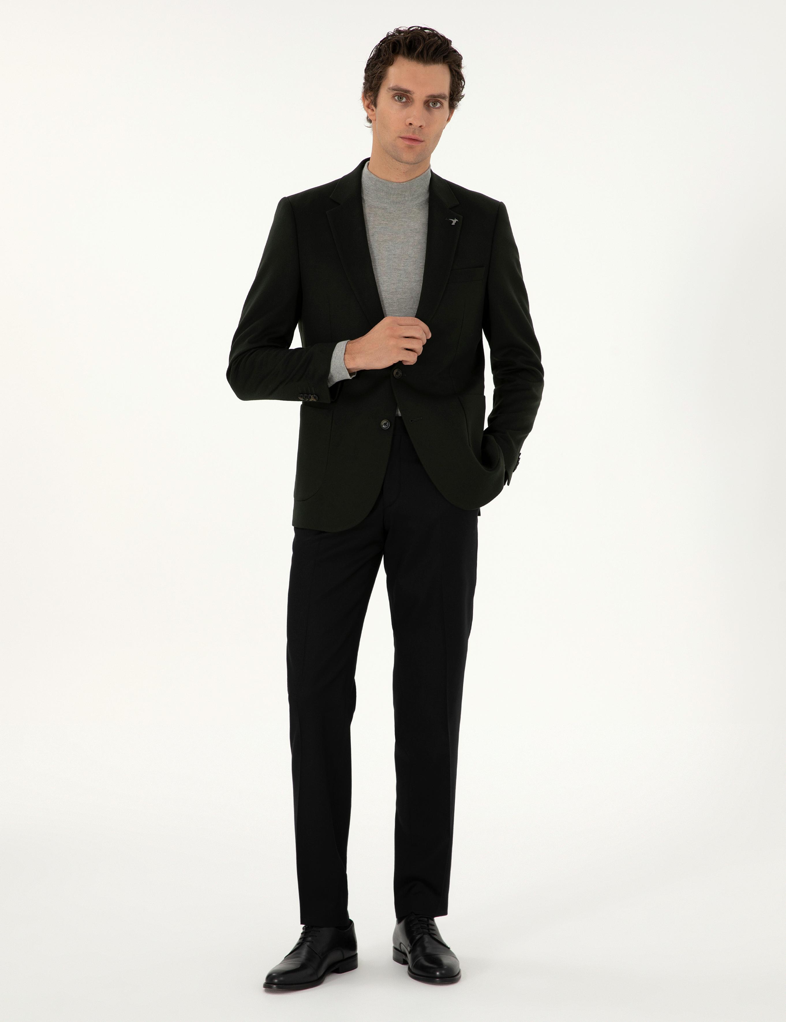 Haki Slim Fit Ceket - 50292575125