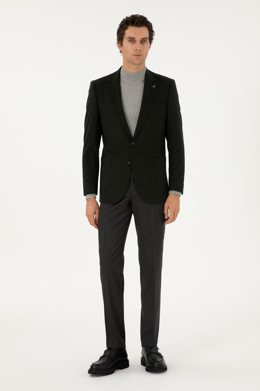 Yeşil Slim Fit Kumaş Pantolon - 50292514040