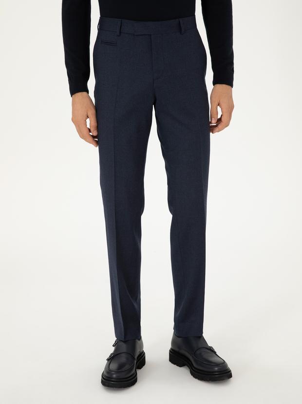 Lacivert Slim Fit Kumaş Pantolon
